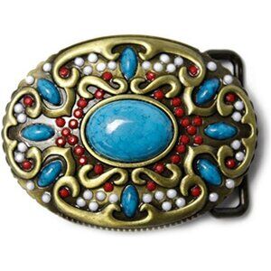 Men's Zhubao Vintage Style American Cowboy Fashion Western Belt Buckles